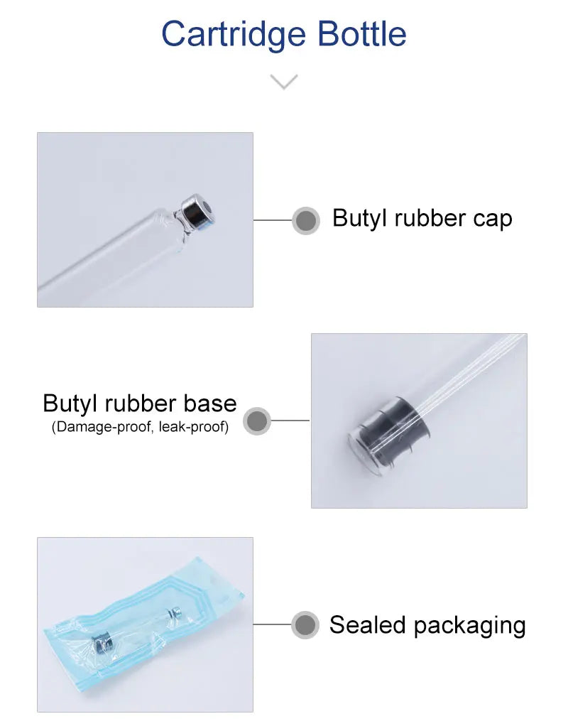 Reusable Metal Injection Pen - Adjustable Dosage 0-60 IU with Carrying Case