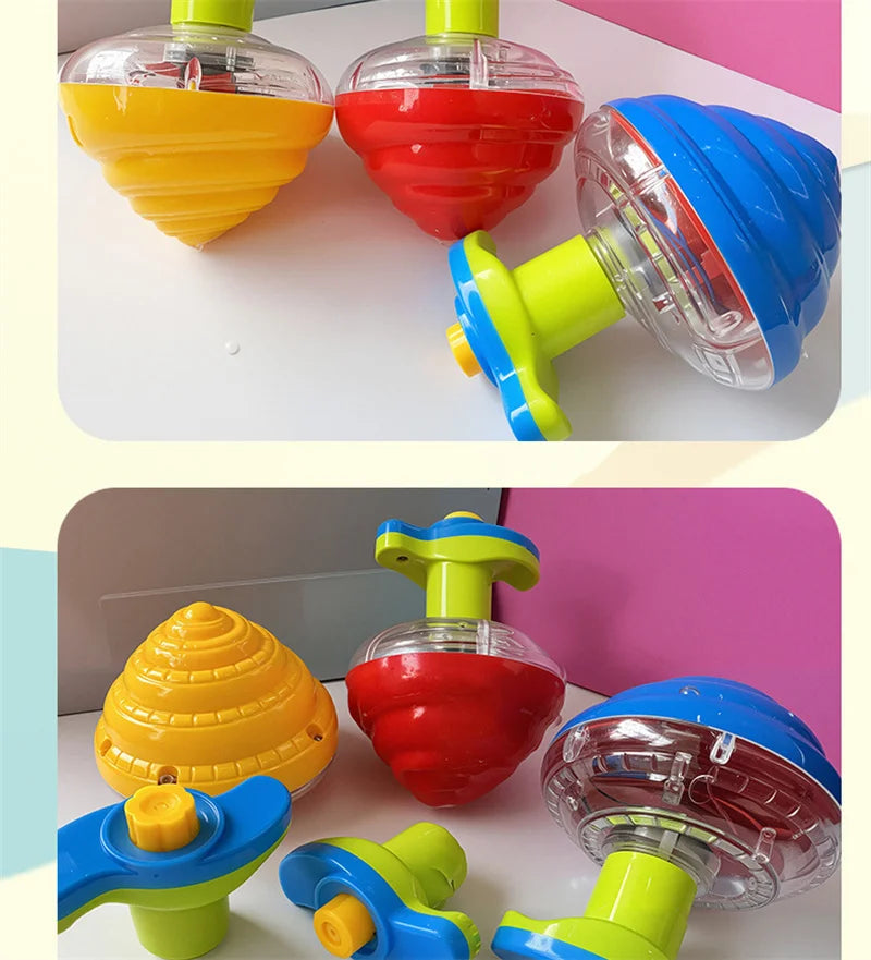 Musical Light-Up Spinning Top with Launcher