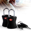 TSA-Approved Zinc Alloy Padlock with Keys for Luggage and Backpacks