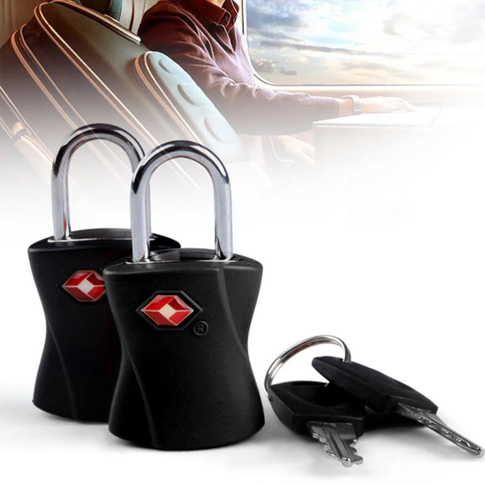 TSA-Approved Zinc Alloy Padlock with Keys for Luggage and Backpacks