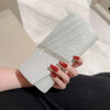 Glitter Envelope Clutch with Chain Strap