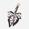 Elegant Bow Chain Bag Strap with Hanging Charm
