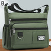 Men's Waterproof Crossbody Bag with Multi-Pocket Storage