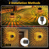 Solar-Powered Mandala Wall Light
