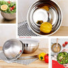 Juego de Bowls de Acero Inoxidable con Tapas Herméticas