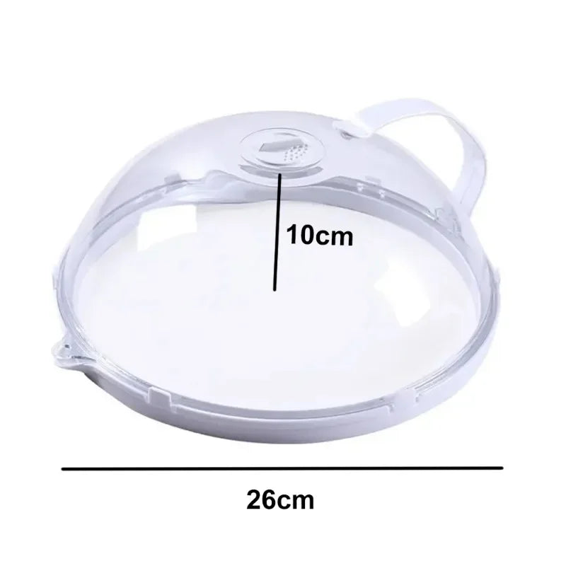 Transparent Microwave Splash Guard with Ergonomic Handle