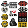 No Pain No Gain Tactical Embroidered Patch with Hook Backing