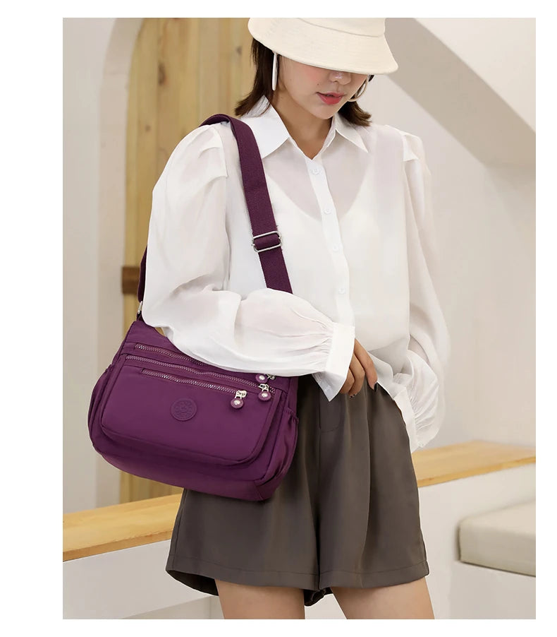 Waterproof Nylon Crossbody Bag for Women