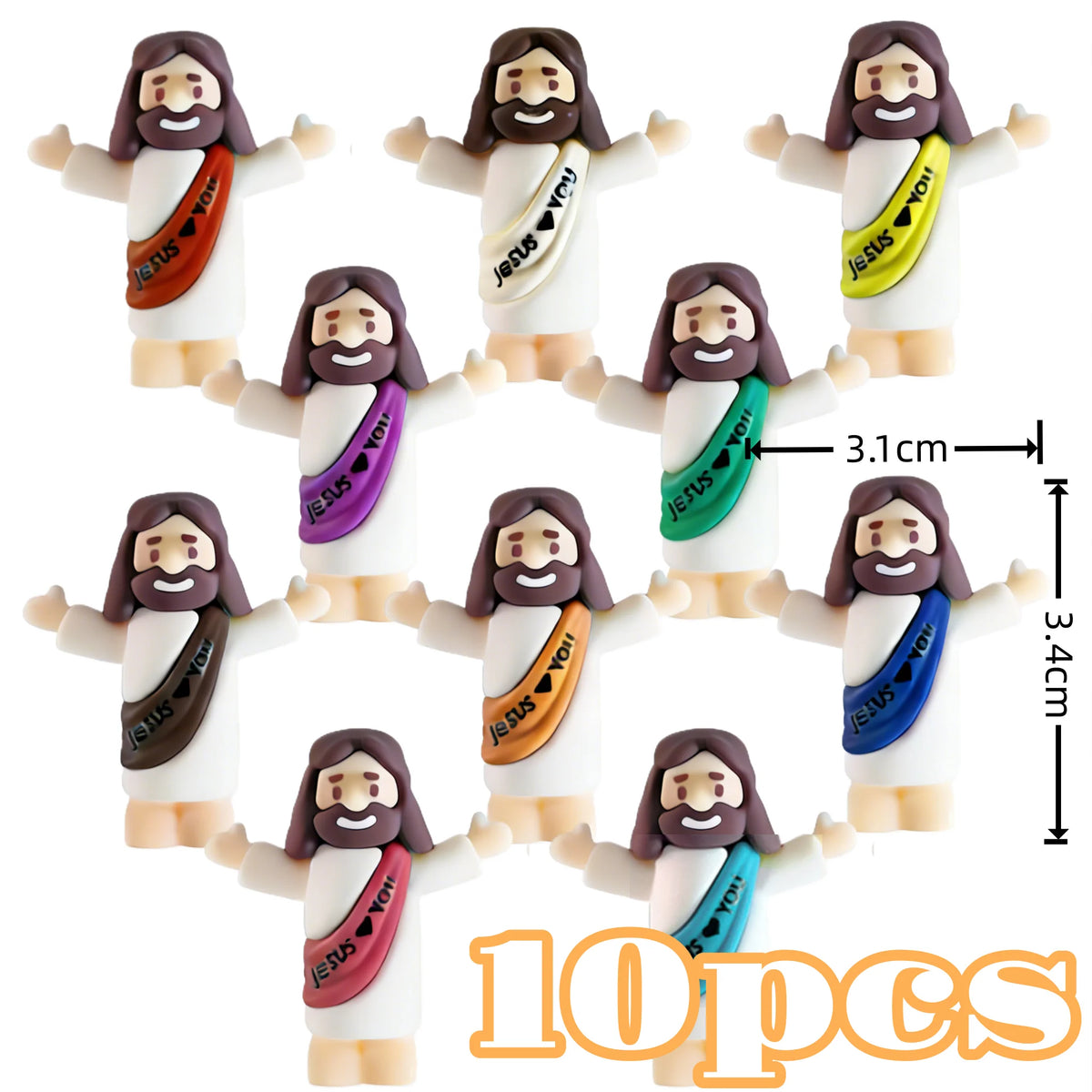 Mini Religious Figurine Set for Christmas and Easter Decor