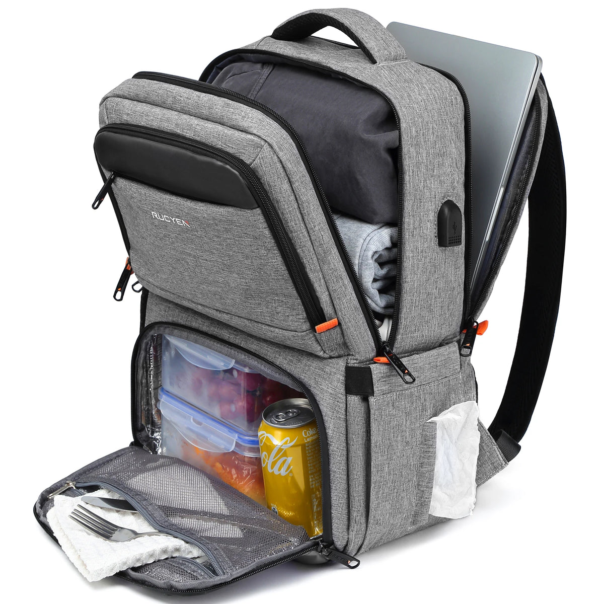 Insulated Lunch Cooler Backpack with Water-Resistant Design