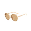 Retro Clear Frame Sunglasses with UV400 Protection