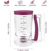 4-Cup Pancake Batter Dispenser with Measuring Guide