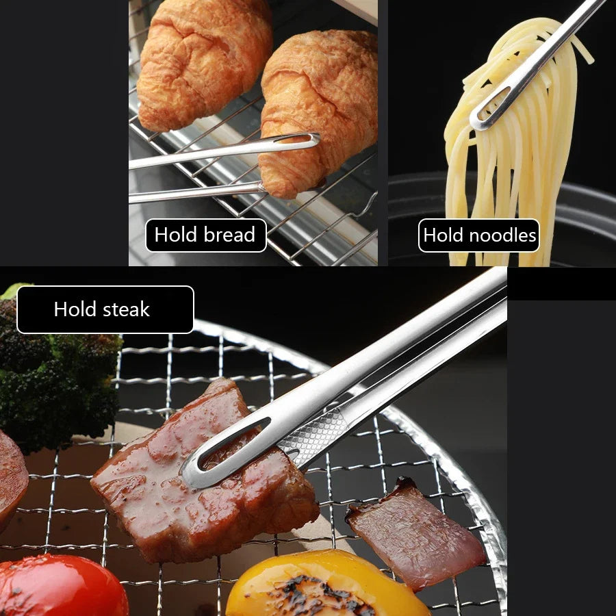 Pinces de Cuisine en Acier Inoxydable Haute Résistance pour Griller et Servir
