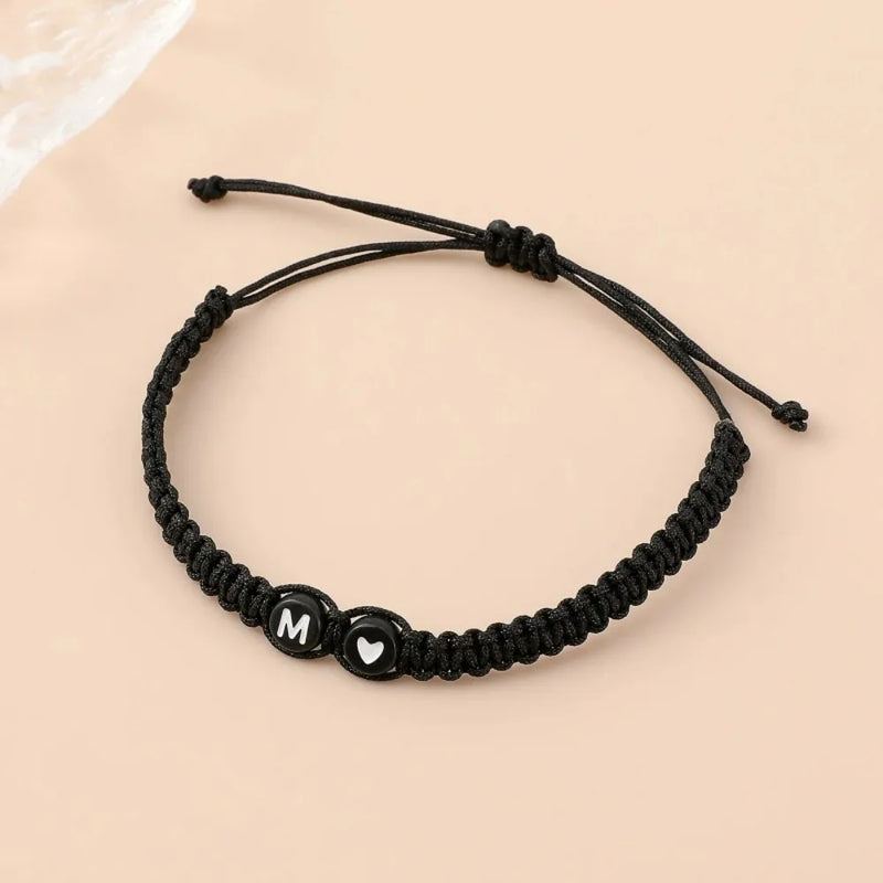 Personalized Heart Initial Bracelet