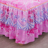Lace-Trimmed Bed Skirt with Printed Design