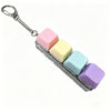 LED Light-Up Keyboard Keychain Fidget Toy