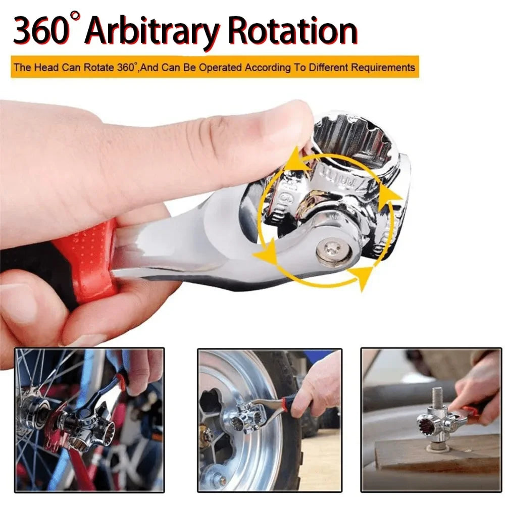 48-in-1 Universal Socket Wrench with 360° Rotating Head