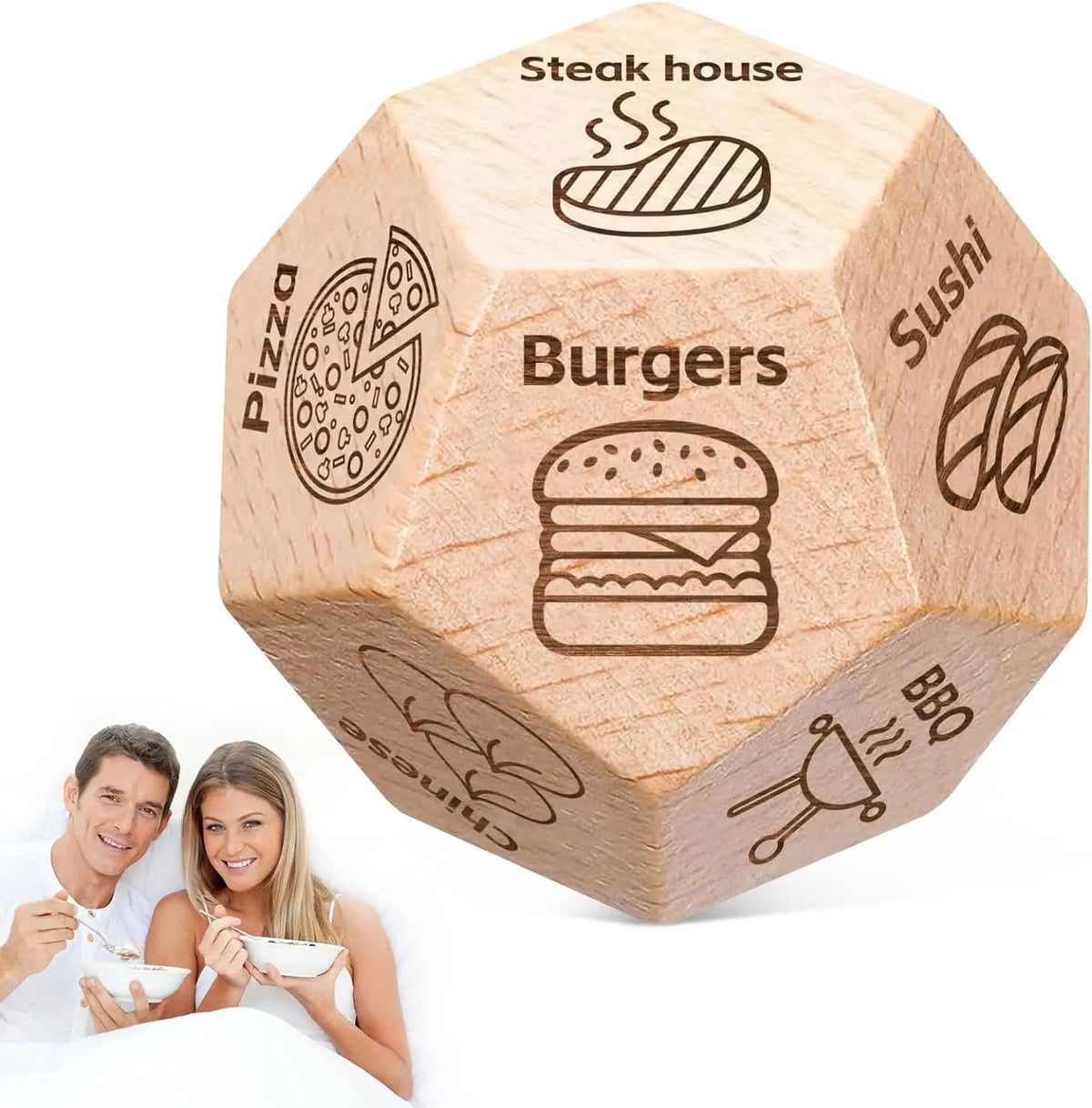 Couples Food Decision Dice Set