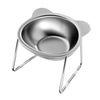 Elevated 15° Tilted Cat Food Bowl with Stainless Steel Insert