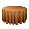 Round Solid Color Polyester Tablecloth for Weddings, Parties & Dining