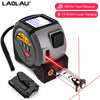 3-in-1 Laser Distance Measurer with Tape Measure and Cross-Line Level