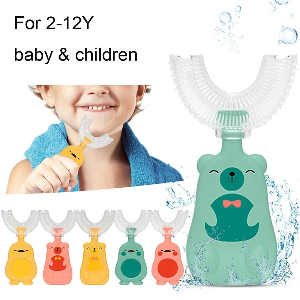 U-Shaped Silicone Toothbrush for Toddlers