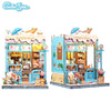 Book Nook DIY Wooden Miniature Kit with LED Lighting