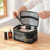 Large Capacity Mesh Travel Makeup Bag Organizer