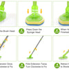 Adjustable Telescopic Cleaning Brush with Interchangeable Heads