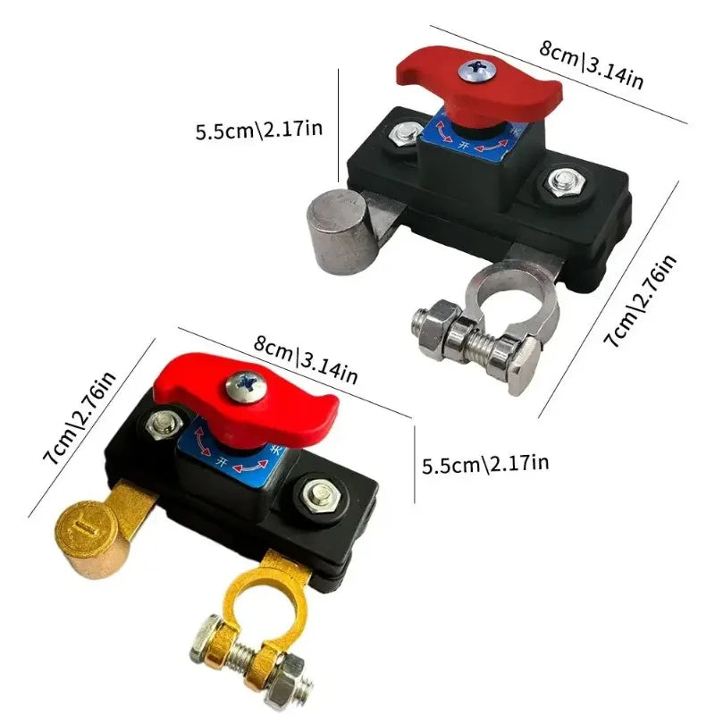 Heavy-Duty Battery Disconnect Switch with Tool-Free Knob