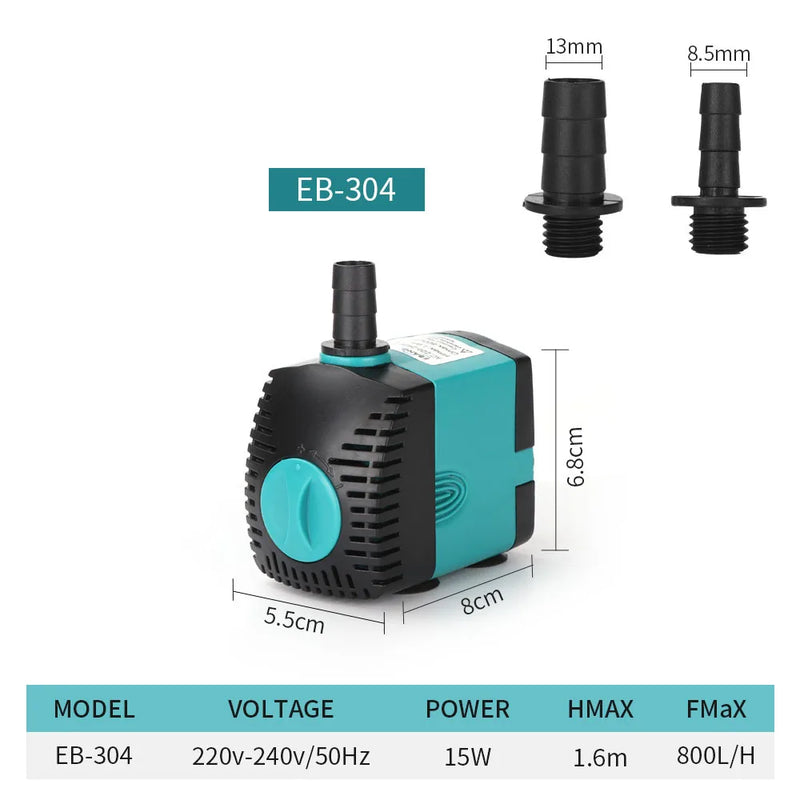 Submersible Water Pump for Aquariums and Fish Ponds