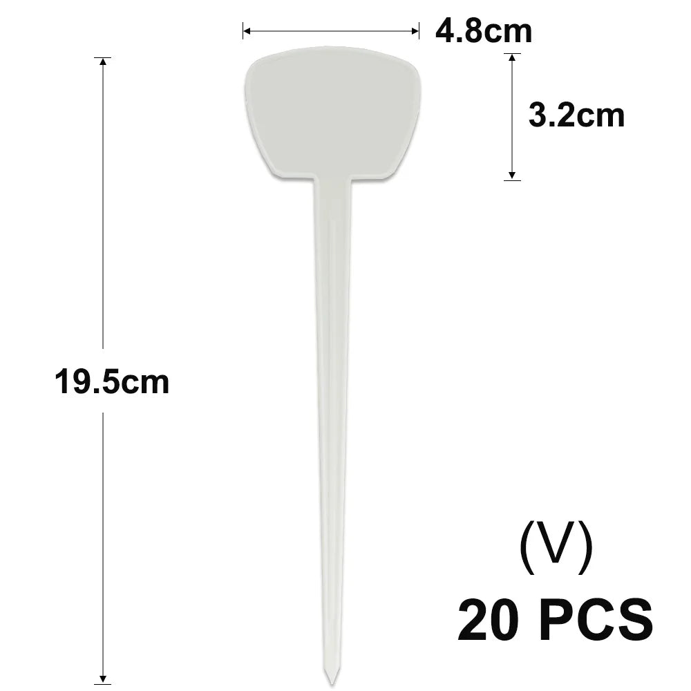 Yellow T-Type Garden Plant Labels with Stakes