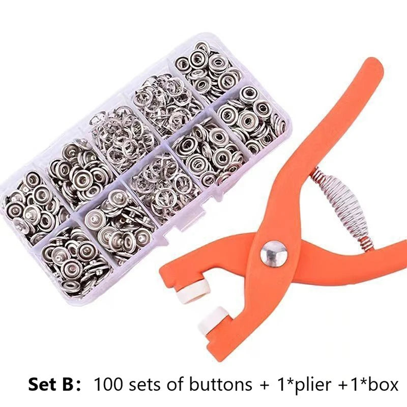 Snap Fastener Installation Tool Kit