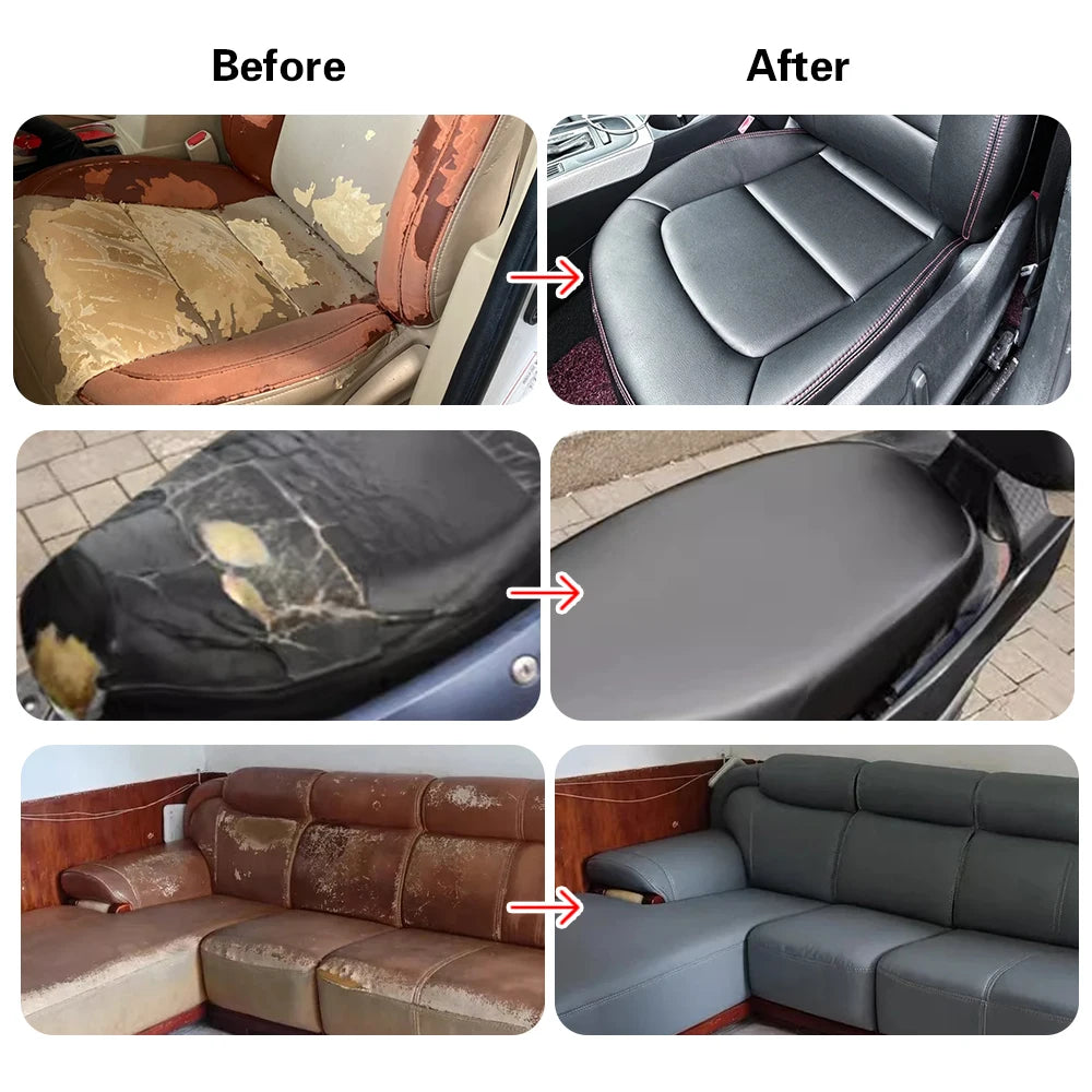 Self-Adhesive PU Leather Repair Patch for Sofas, Car Seats & More