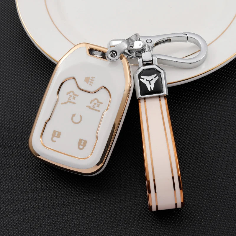 TPU Smart Key Fob Cover for GMC & Chevrolet Trucks and SUVs