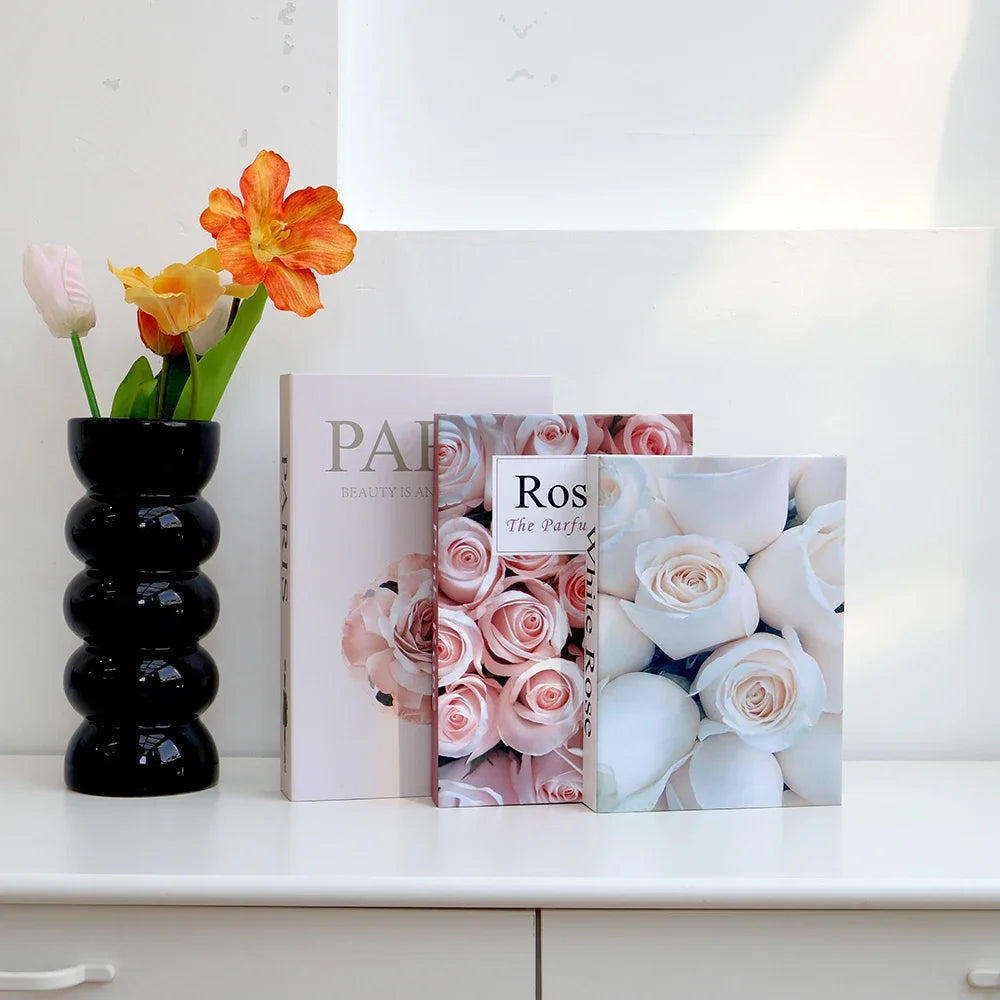 Set of 3 Decorative Faux Books for Shelf & Coffee Table Styling