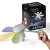 Ventilateur de plafond LED moderne avec télécommande et lumière