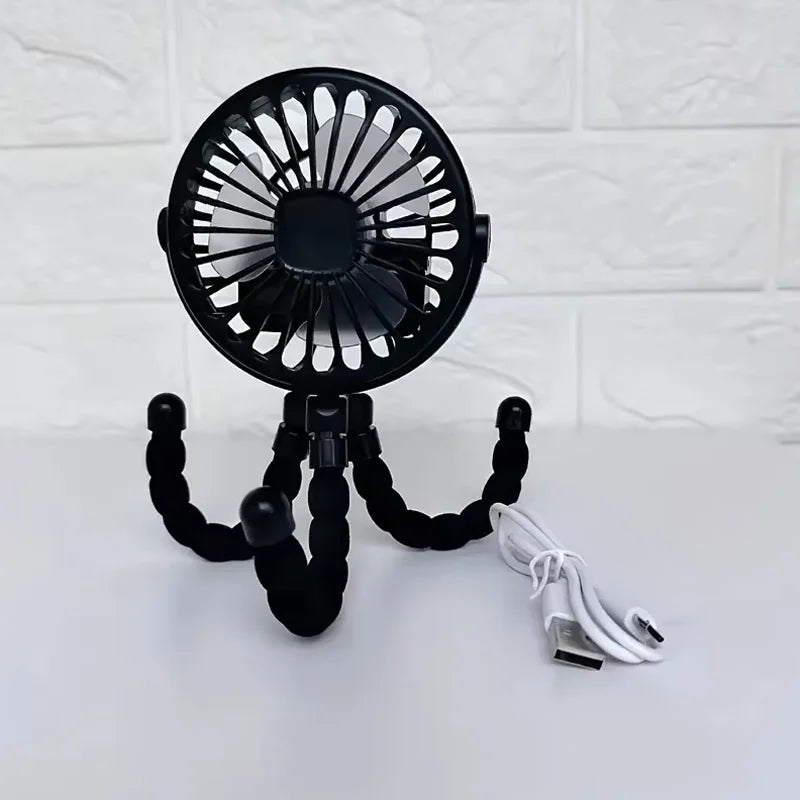 Flexible Tripod Desk Fan with Adjustable Legs
