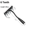 Heavy-Duty Carbon Steel Garden Weeding Rake