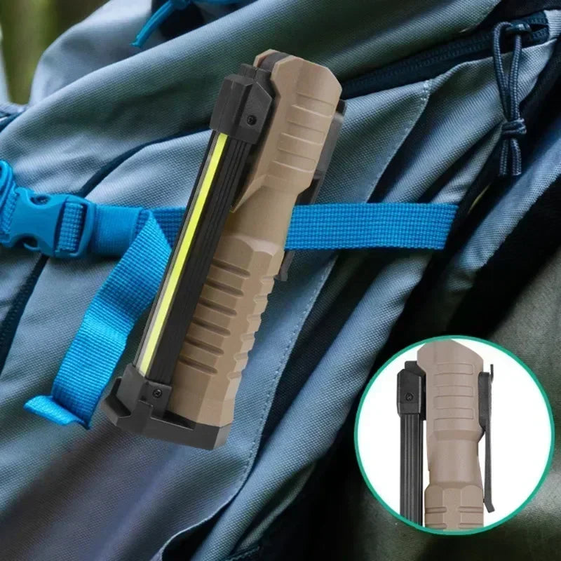 Foldable LED Work Light with Magnetic Base and USB Charging