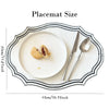 Embroidered Cotton-Linen Placemat Set – Elegant French Lace Table Decor