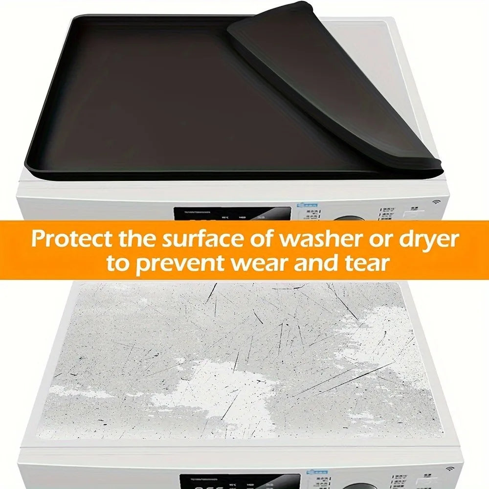 Silicone Washer & Dryer Top Protector Mat with Raised Edges