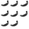 Multiple views of a carbon fiber waterproof visor for a car rear camera rain cover