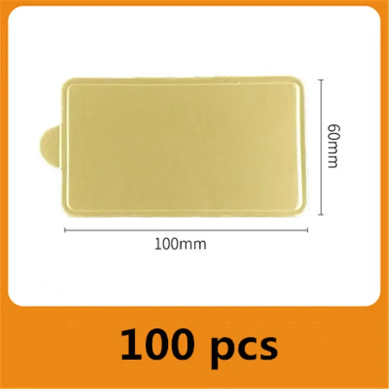 Gold Mini Cake Boards for Desserts & Pastry Display