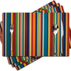Floral Linen Placemats for Dining Table