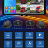 A 10.36 inch 4-channel HD DVR truck monitor system with multiple input options like reversing line, parking monitor, and audi
