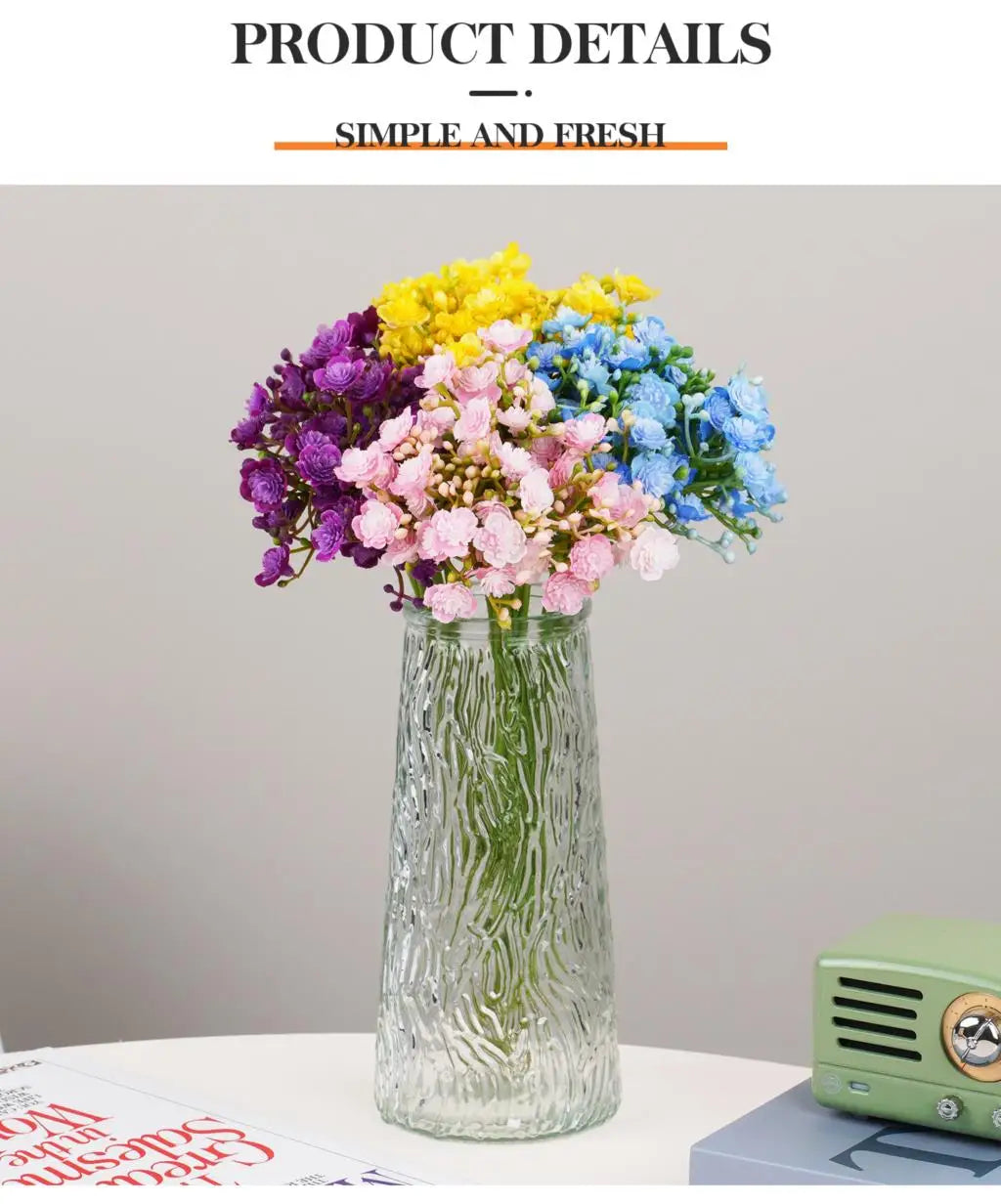 Artificial Gypsophila Bouquet - 42 Stem Silk Flower Arrangement