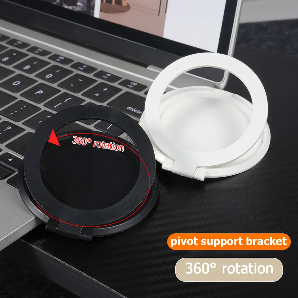 360° Rotatable Phone Ring Kickstand – Foldable Grip & Desktop Stand