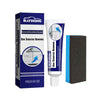 A Rayhong car scratch remover kit showing a box, a tube of remover, and a black sanding pad.