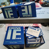 A collection of Drink IF adult drinking game cards and boxes displayed on a table.
